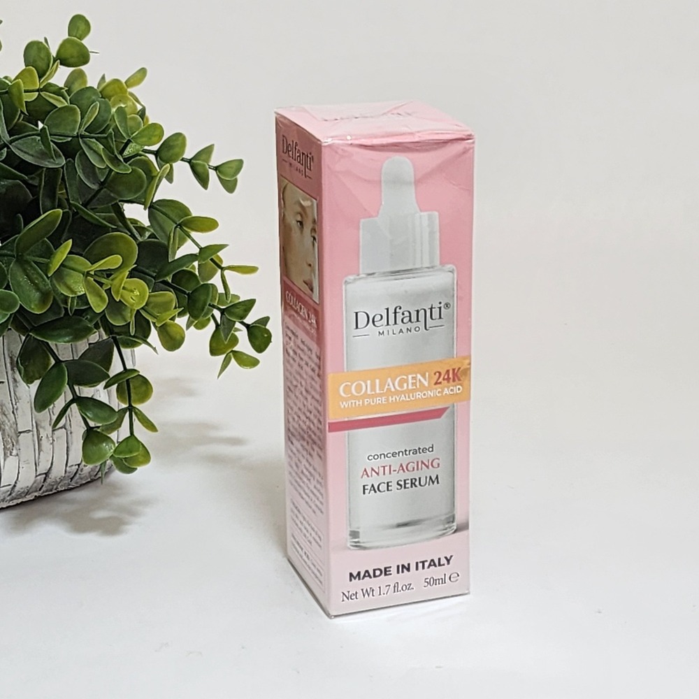 Delfanti Milano Collagen 24K Pure Hyaluronic Acid Antiaging Face Serum 1.7 fl oz
